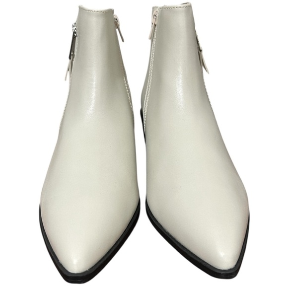 NIB Worthington Brookdale White Ankle Boots Sz 8.5 - Picture 6 of 10